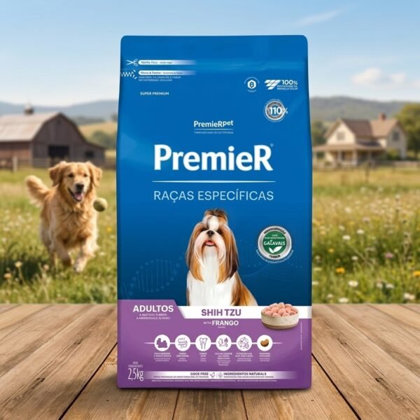 Embalagem de Ração Premier Raças Específicas Shih Tzu Adulto 2,5kg