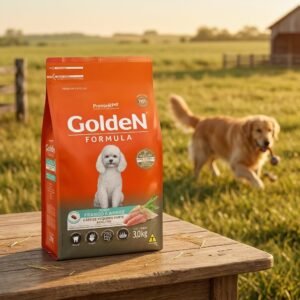 Ração Golden Adultos Frango e Arroz Mini Bits 3kg