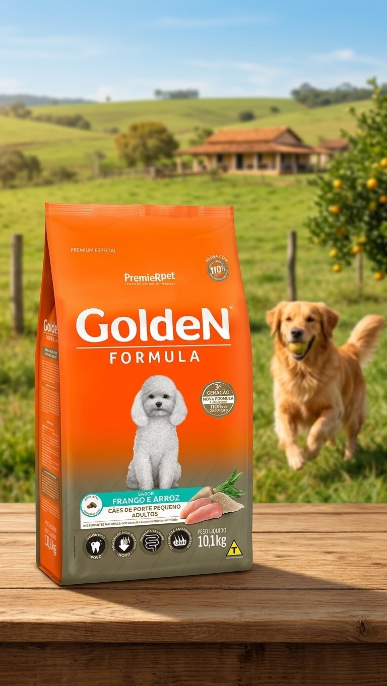 Ração Golden Special Cães Adultos Frango e Arroz Mini Bits 10,1kg para porte pequeno