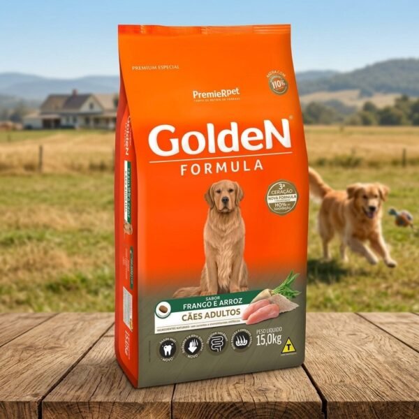 Saco de ração Golden Special Cães Adultos Frango e Arroz 15kg da PremieRpet
