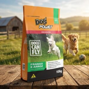 Ração Dogs Can Fly Adultos Dog Power Cães Médio Grande 15kg