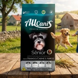 Ração Allcanis Senior Pequenas Raças 15kg - Nutrição e Vitalidade